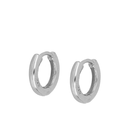 Argolas Gordinhas Prata 10 mm