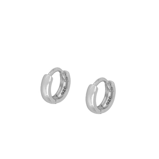 Argolinhas Mini Bold Prata