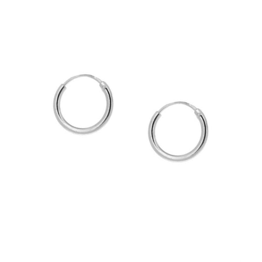 Argolas Prata 14 mm