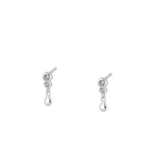 Mini Teardrop Silver