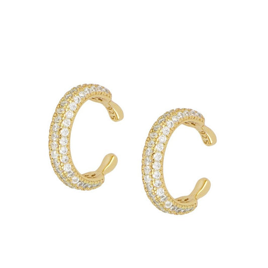 Earcuff Zircónias Ouro